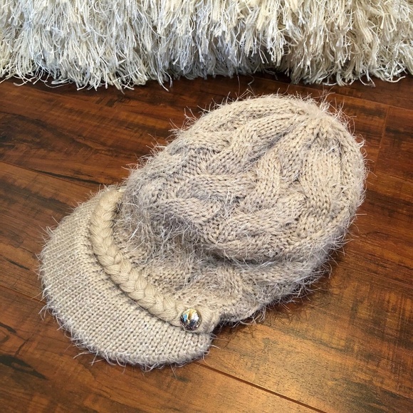 Calvin Klein BoHo Knit Beanie Newsboy Hat main image 5